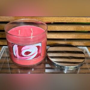 Rare HTF Bath & Body Works Marshmallow Peppermint 3-Wick Scented Candle